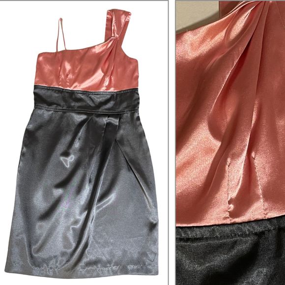 Y2K One Shoulder Pink Short Homecoming Dress Medium - Picture 3 of 13